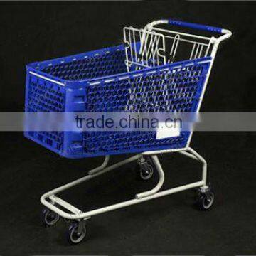 100Liters Supermarket Shopping plastic basket cart