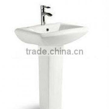 Bathroom ceramic basin with pedestal/wash basin (BSJ-P001)