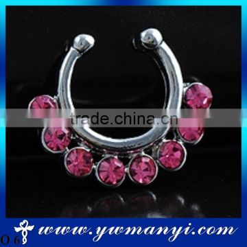 Hot sexy colorful nose ring ornaments no piercing for women wholesale O 6