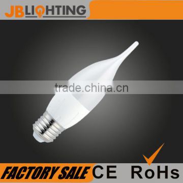 LED candle bulb with tail C30L E27 4W 320lm CE ROHS approved