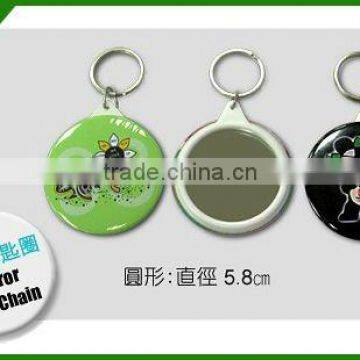 Button Badge-Mirror Key Chain