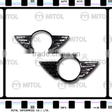 Carbon Fiber Logo Cover Wing Cover For Mini Cooper R56 07-on