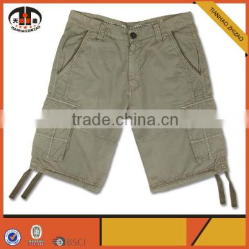 Name Brand 100% Cotton Clothing Mens Shorts 3/4 Cargo Pants