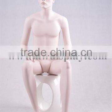 sitting make-up stylish sculpture male mannequins