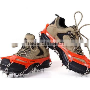 Best quanlity Unisex S/M/L/XL silicone anti-slip snow shoes ice climbing crampons for Children/Teens/Ladies/Men