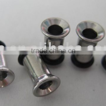 316L Stainless Steel Single Flare Flesh Tunnel