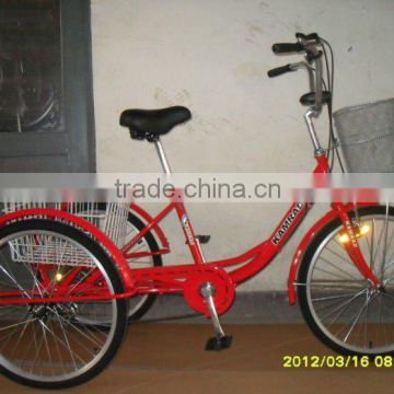 24" red Cargo Tricycle