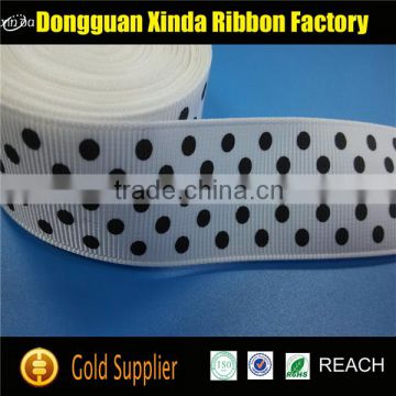 Beautiful Wholesale Custom Polka Dot Grosgrain Ribbon