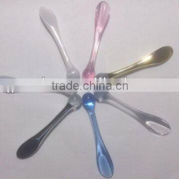 beauty colorful acrylic cosmetic plastic spoon