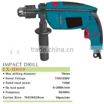 13mm impact drill 710W ID019 / electric impact drill 710W
