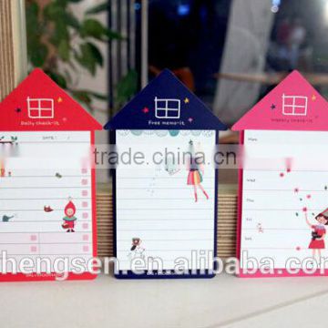shape paper back memo pad for 2014 creative products