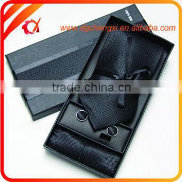 High Quality single black Custom Silk /Polyester Ties set For Men