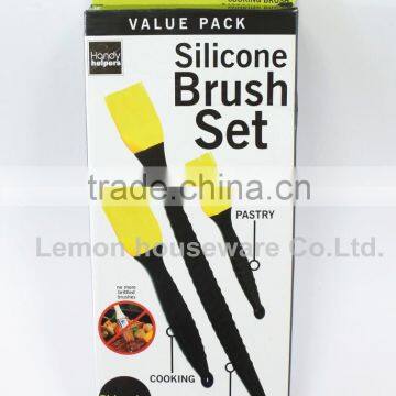 silicone brush set 3 piece