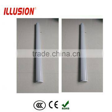 T8 plastic housing tube milky cover 4ft led tube light fixture