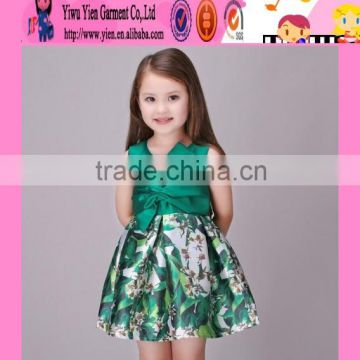2016 factory direct stylish girls birthday party dresses summer flower baby kids party wear dresses