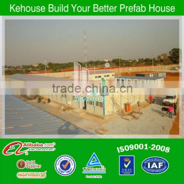 Hot !!! 2013 New prefab warehouse/prefab house for sale in Guinea project
