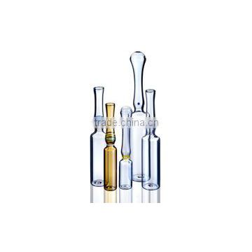 Indian standard, YBB and GMP and ISO standard USP type1 OPC with blue point type B 1ml clear glass ampoule