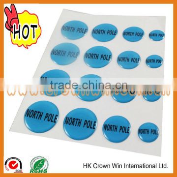 customized adhesive silicone sticker rubber sticker