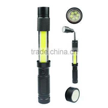 3W COB flashlight stretching flashlight led light Aluminium flashlight