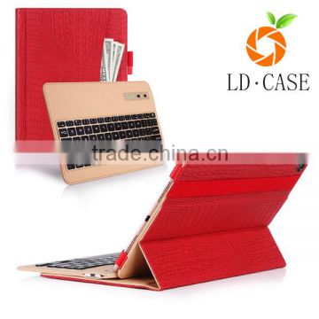 New hot selling wireless Keyboard with Bluetooth leather case for tablet