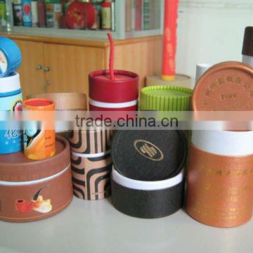 paper cardboard tubes round carton tube printed tea packaging