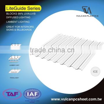 Co Extruded Translucent Polycarbonate LED Sheets (LiteGuide series)