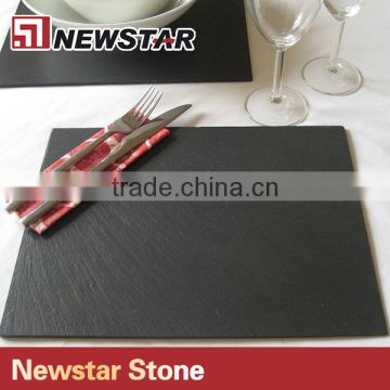 Natural stone slate dinnerware plate