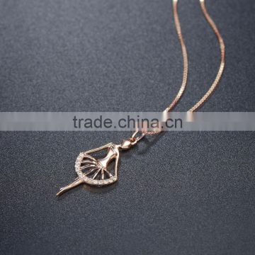 Wholesale Diamond Rose Gold Necklace