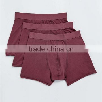 High quality thick cotton plain boxer underwear mens sex boxer shorts