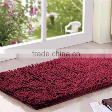 Hot sale soft and absorbent Microfiber chenille bath mat