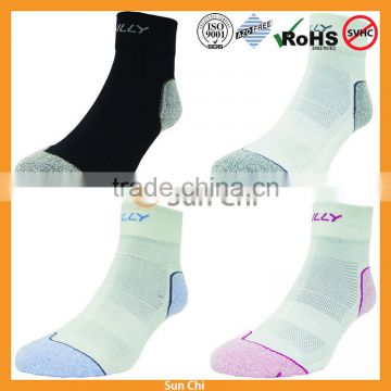 sps-99 red and black anklet half terry sport socks wholesale/high quality fancy designs sport socks