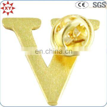 Custom factory V-shape metal pin badge