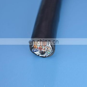 Flexible cable with shielded twisted pairs industrial robot cable