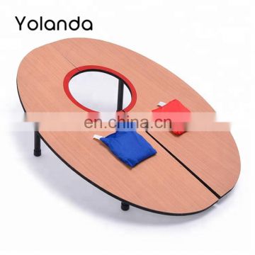 educational wooden toy for throwing bean bag toss game for kids