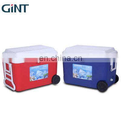 GiNT 50L Good Insulation Effect Portable Trolley Ice Chest Outdoor Fishing Ice Cooler Box