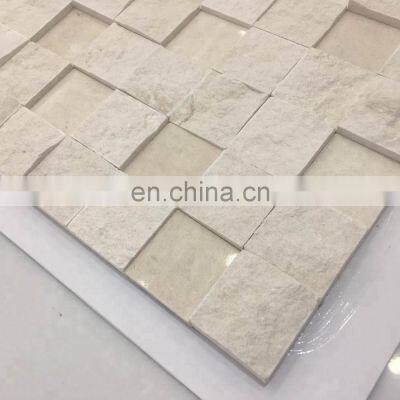 shell marble mosaic house TV background wall white natural marble mosaic tile S530001