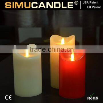 Dancing flame LED candle with USA, EU patent