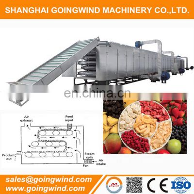 Automatic conveyor dryer machine auto fruit and vegetable continous dehydrator cheap price for sale