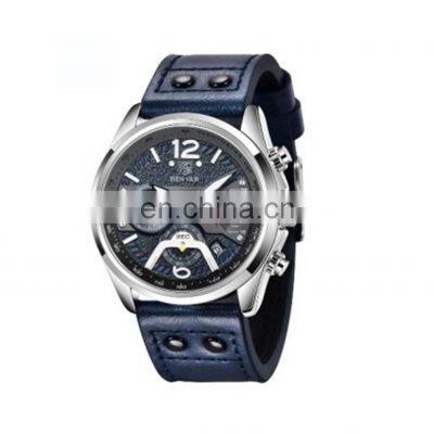 BENYAR BY-5171M New Mens Watches Luxury Multi-Function Relogio Masculino Chronograph Sport Waterproof Quartz Watch For Men