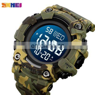 Skmei 1968 Large Dial Stopwatch Sports Watch Men LED Digital Watch 5Bar Waterproof Countdown Watch