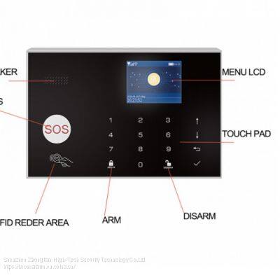 GSM Security  Alarm System Anti Theft With LED Screen Smart Home System