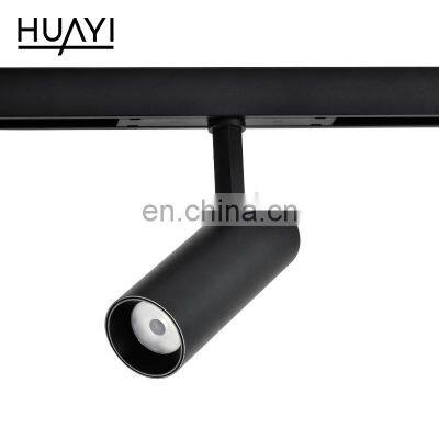 HUAYI New Design Linear LED Grille Lamp Showroom 12 16 20 3 5 7 10 W Magnetic Track Lights