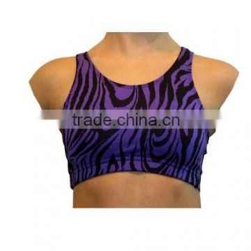 2015 new style custom printing gym fitness bra/top