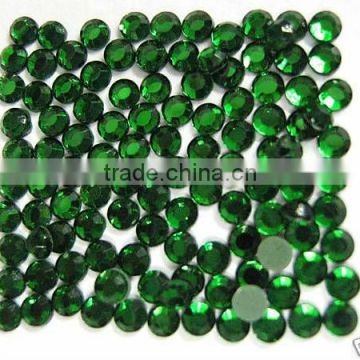 Rhinestone Hot Fix Iron on SS10(3mm) Emerald Rhinestud CAN BE APPLIED ON ANY DIY CRAFTS
