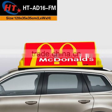 LED car advertising box PP material taxi roof light