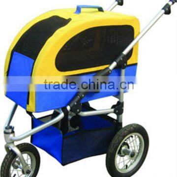 alloy or steel frame pet stroller