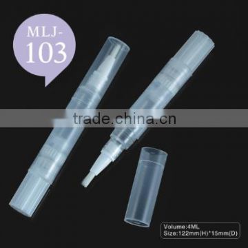 4ml plastic cosmetic twist pen for Nail Varnish Oil MLJ-103