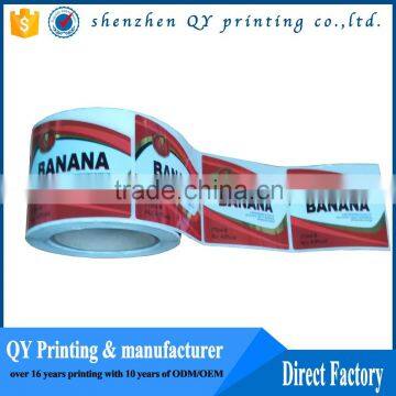 customized permanent adhesive vinyl labels,waterproof roll sticker