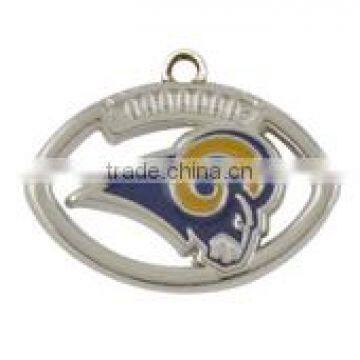 Fashion Oval Sports Charms Enamel St. Louis Rams NFL Charms Wholesale