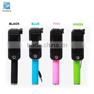 New products for Super Mini- monopod- Pen wired Selfiestick monopod Bluetooth Selfie Stick